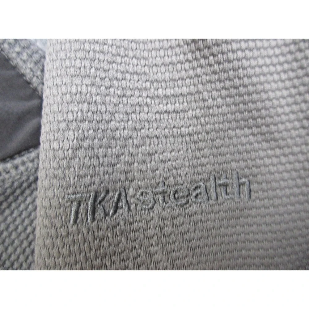 The North Face Jacket Mens Medium Gray TKA Stealth Full Zip Fleece Colorblock